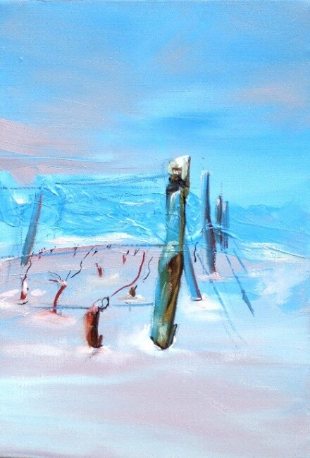 제목이 "la vigne et l'hiver…"인 미술작품 Anne Marie Mazzocchi로, 원작