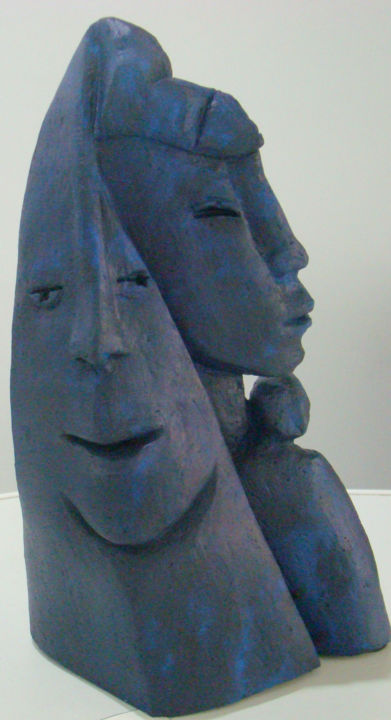 雕塑 标题为“trilogie” 由Anne Marie Mermet, 原创艺术品, 兵马俑