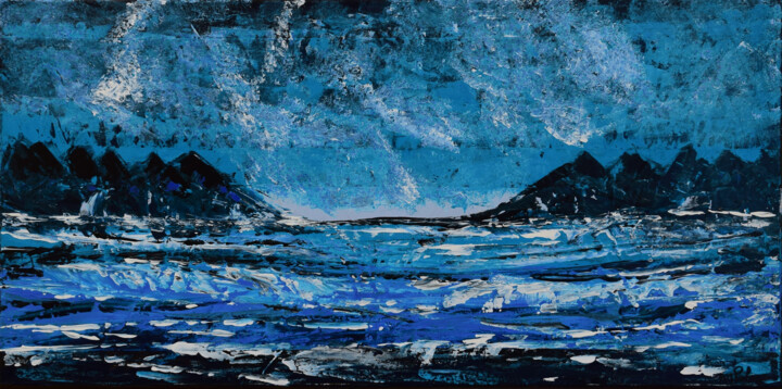 Peinture intitulée "Tempête" par Anne Marie Palaze, Œuvre d'art originale, Acrylique