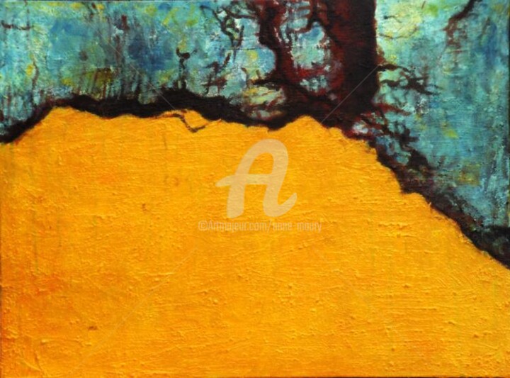 Peinture intitulée "Horizon" par Anne Maury, Œuvre d'art originale, Acrylique