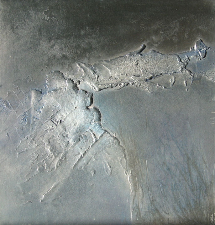 Peinture intitulée "oeuvre-au-noir-40x4…" par Anne Meyer, Œuvre d'art originale