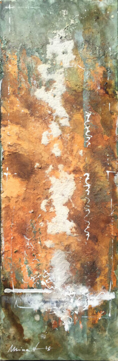 Peinture intitulée "8226" par Anne-Michelle Vrillet (Mina), Œuvre d'art originale, Autre Monté sur Châssis en bois