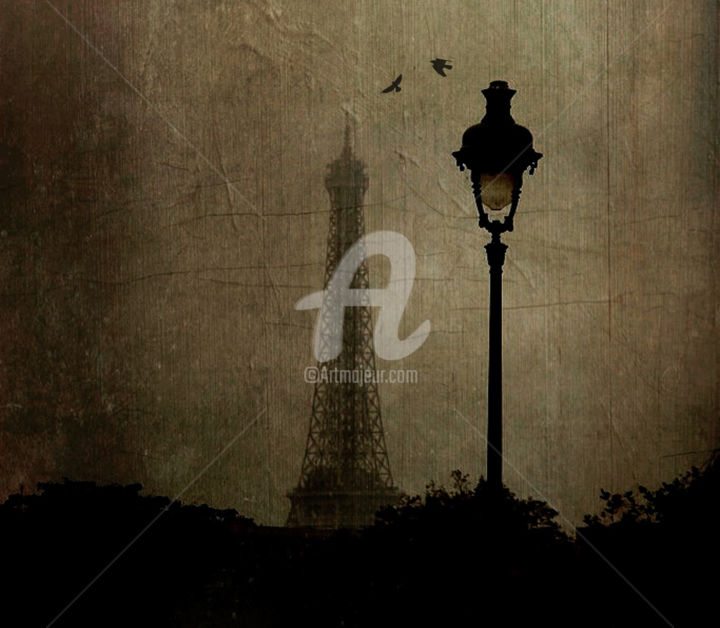 Цифровое искусство под названием "Paris i love you" - Anne Seltmann, Подлинное произведение искусства