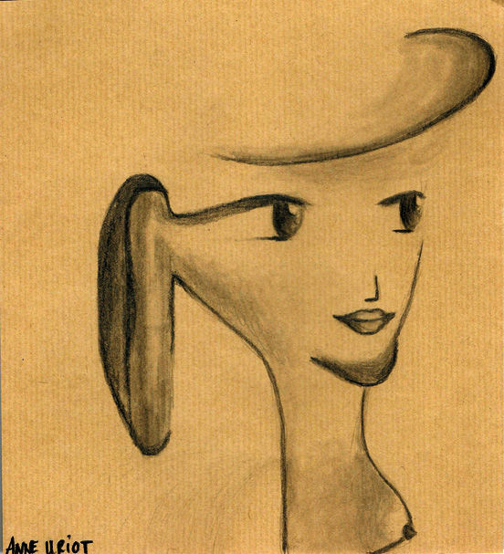 Drawing titled "mmehiver.jpg" by Anne Uriot, Original Artwork, Other