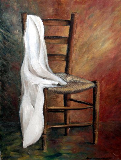 Painting titled "La chaise" by Anne Vincent-Rohaut, Original Artwork