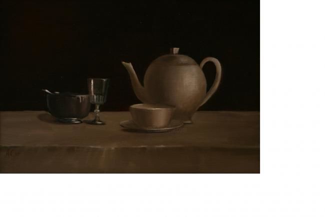 Peinture intitulée "Tea" par Anne Cartier, Œuvre d'art originale