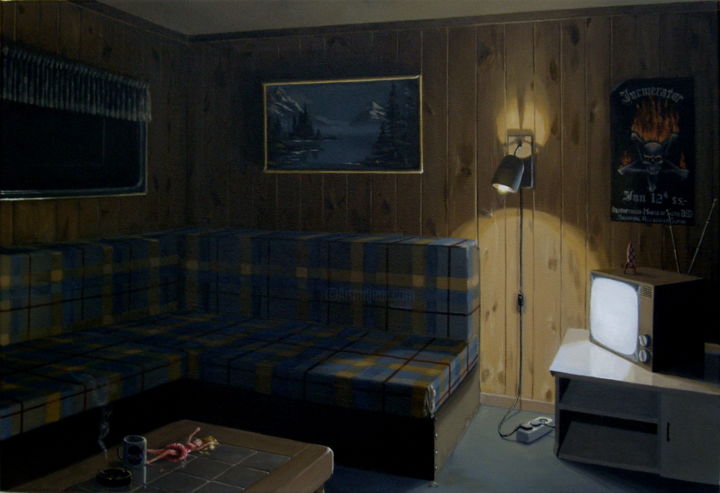 Peinture intitulée "Normal Activity II…" par Anneke Mikkers, Œuvre d'art originale, Acrylique