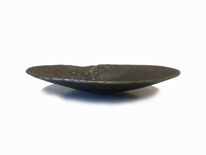Скульптура под названием "Rivet Bowl" - Annelied Van Dijk, Подлинное произведение искусства, Металлы