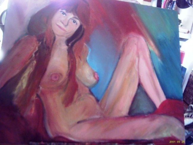 Peinture intitulée "nu femme" par Dispersee, Œuvre d'art originale