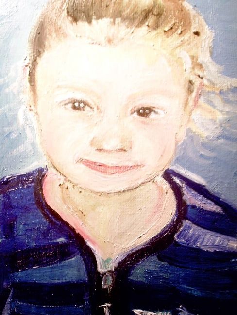 Peinture intitulée "emma (huile sur toi…" par Dispersee, Œuvre d'art originale,
