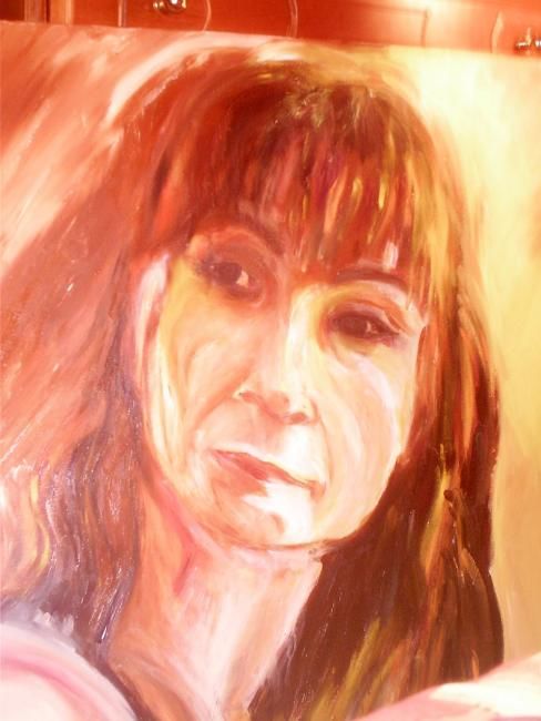 Peinture intitulée "autoportrait" par Dispersee, Œuvre d'art originale,