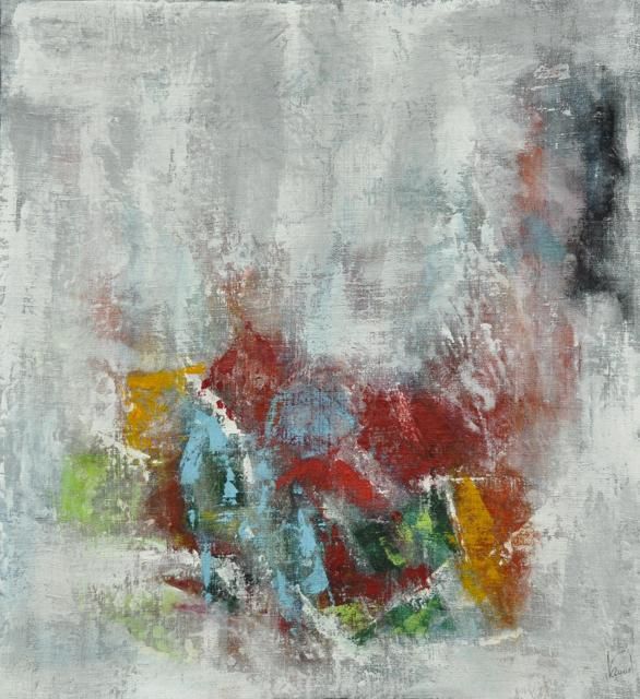 Une Fleur Fanée à Noël Peinture Par Anne Moullec Artmajeur