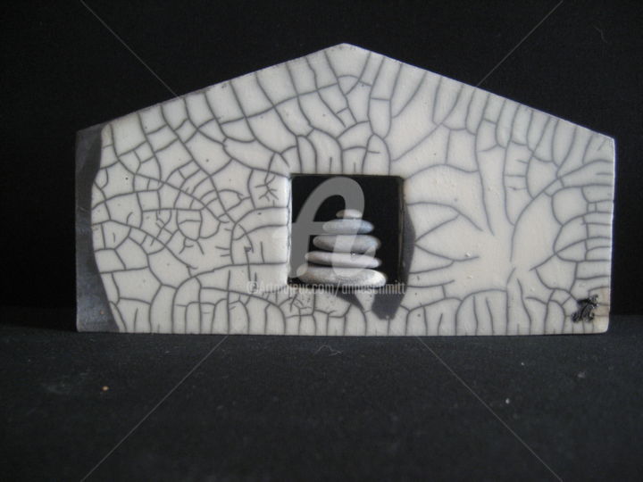 Sculpture intitulée "maison Zen 2" par Noush, Œuvre d'art originale