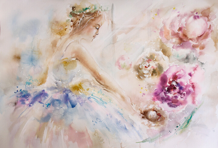 Gravures & estampes intitulée "Marvelous Ballet. W…" par Annet Loginova, Œuvre d'art originale, Impression numérique