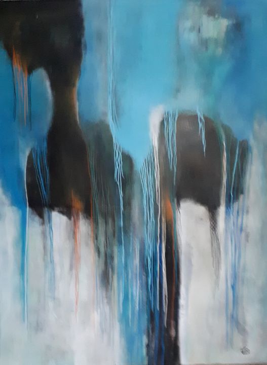 Peinture intitulée "Une promenade dans…" par Tibo, Œuvre d'art originale, Acrylique