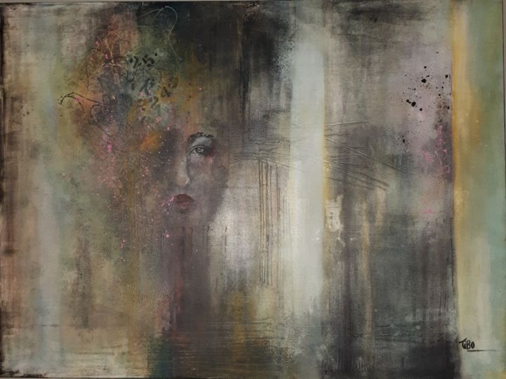 Peinture intitulée "Et vous la réflexio…" par Tibo, Œuvre d'art originale, Acrylique