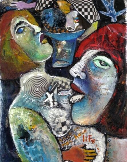 Картина под названием "- have life abundan…" - Annette Suzette Du Plessis, Подлинное произведение искусства