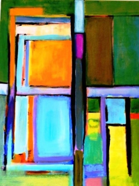 Painting titled "Printanik.jpg" by Annick Bouhan, Original Artwork, Acrylic