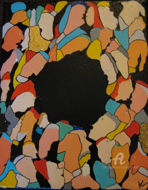Peinture intitulée "LA VERITE !" par Annick Couëdel, Œuvre d'art originale, Acrylique