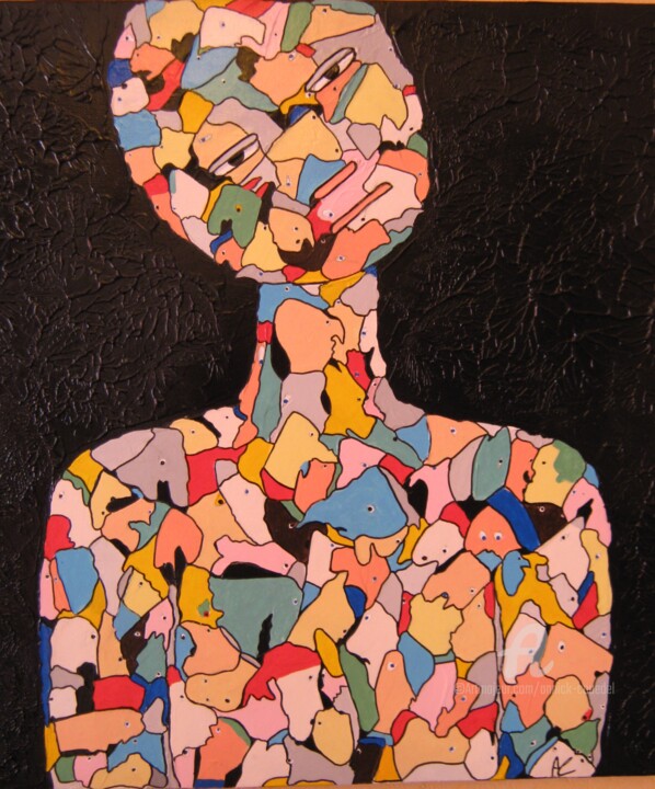 Ζωγραφική με τίτλο "SOIS SAGE,Ô MA DOUL…" από Annick Couëdel, Αυθεντικά έργα τέχνης, Ακρυλικό