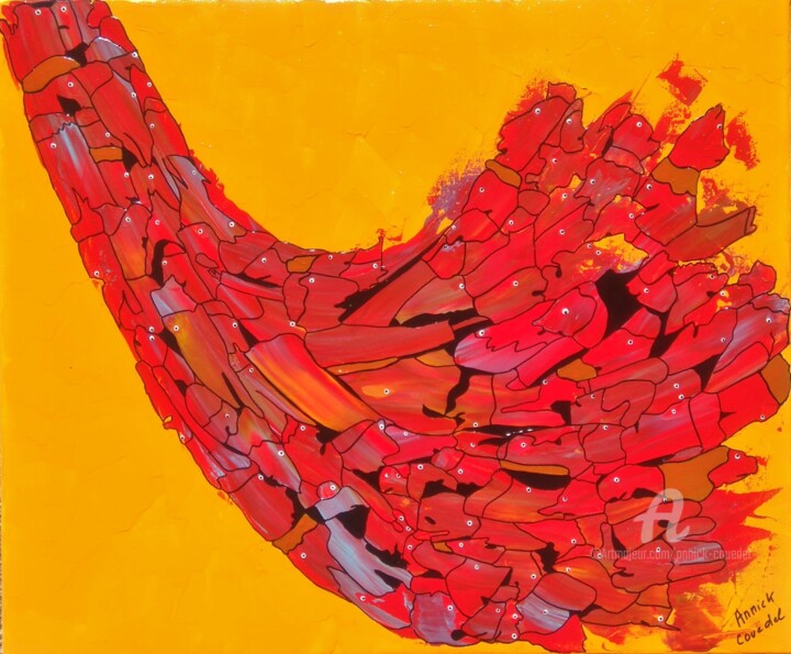 Painting titled "VIVA LA VIDA !  .jpg" by Annick Couëdel, Original Artwork