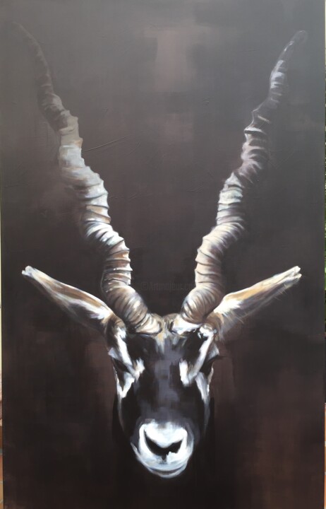 Peinture intitulée "Impala" par Annie Lanoy, Œuvre d'art originale