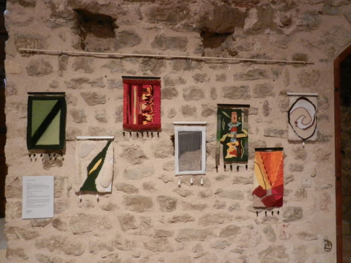 Arte tessile intitolato "GALERIE LES 7 PECHE…" da Agni 2001, Opera d'arte originale