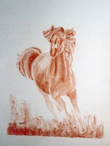 ETALON POURPRE - Painting ©2006 by Annie Dite Ana Maillet -