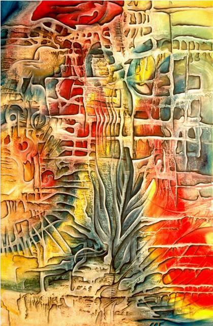 Peinture intitulée "Inca" par Annik Desbiens, Œuvre d'art originale
