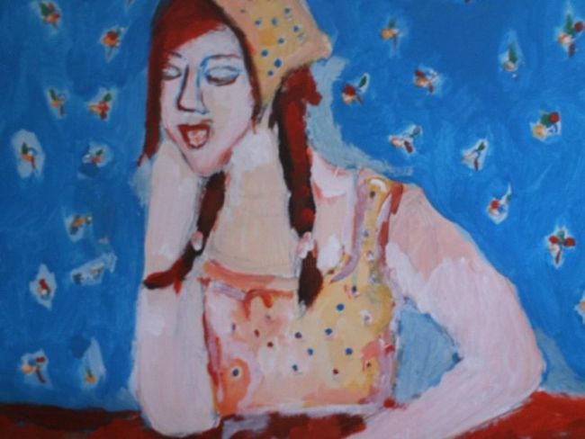 Malerei mit dem Titel "Katia.JPG" von Annu, Original-Kunstwerk, Öl