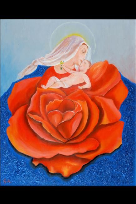 Pittura intitolato "AMORE" da Annuccia Ghisi, Opera d'arte originale