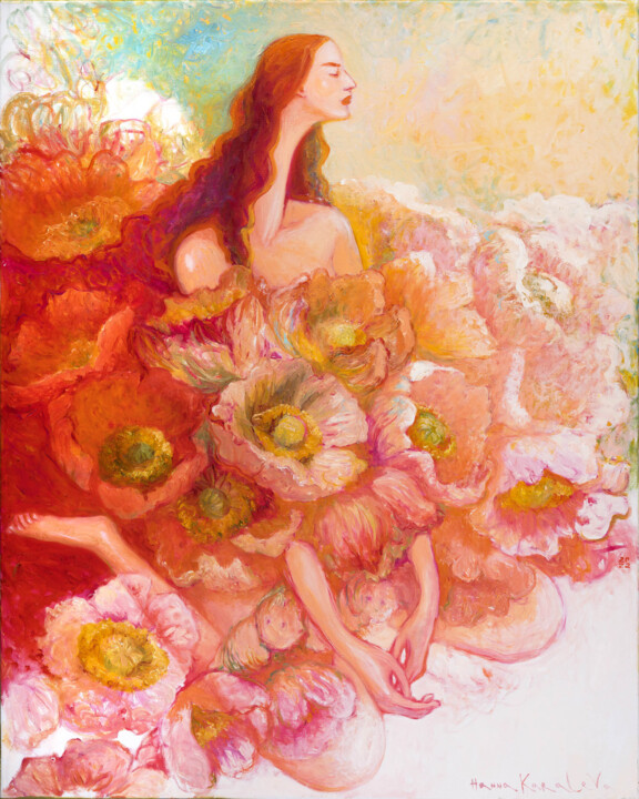 Pintura titulada "Listening to spring" por Hanna Karaleva, Obra de arte original, Oleo