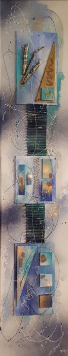 "Couleurs tendres et…" başlıklı Tablo Anny Burtscher-Beaudoin tarafından, Orijinal sanat, Akrilik