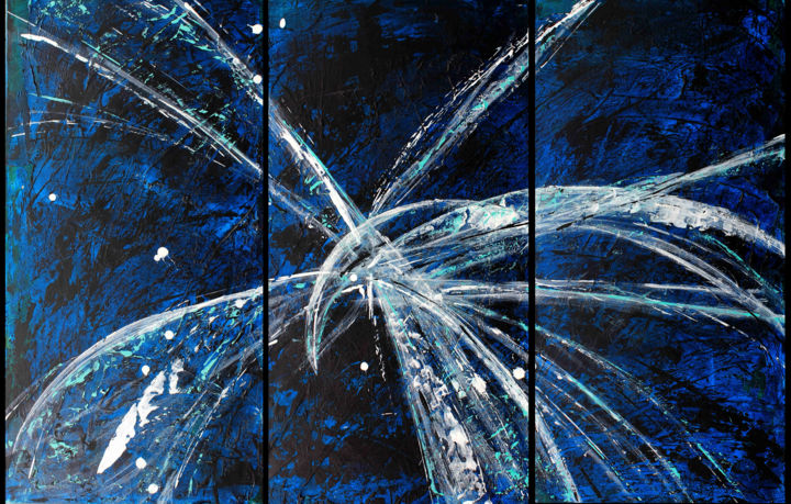 Peinture intitulée "Abysse" par Anouk Felbacq, Œuvre d'art originale, Acrylique