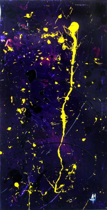 Картина под названием "Ka One" - Anouk Trombetta, Подлинное произведение искусства, Акрил Установлен на Деревянная рама для…