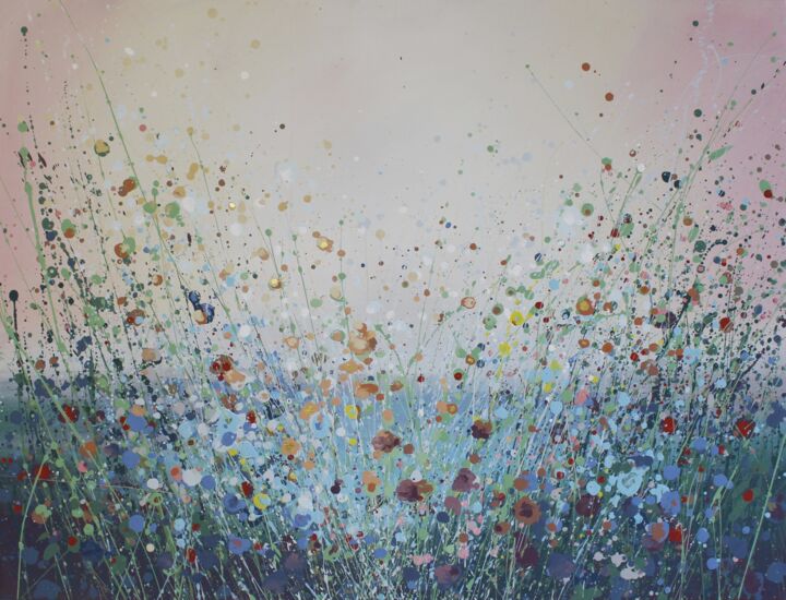 Malarstwo zatytułowany „Floral Path” autorstwa Anry Lys, Oryginalna praca, Akryl