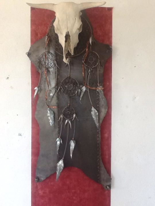 Sculpture titled "Dreamcatcher" by Anthony Gosselin, Original Artwork, Metals