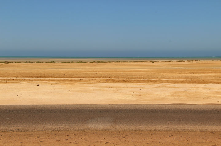 Fotografie getiteld "Desert lines" door Anthony Lebedev, Origineel Kunstwerk