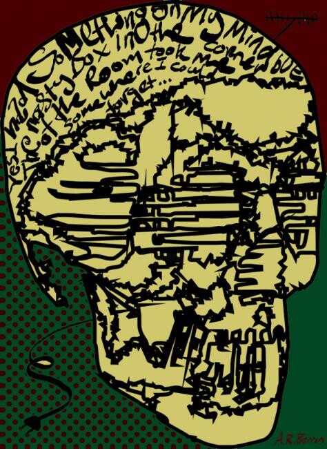 Digitale Kunst mit dem Titel "skull1209" von Anthony R A Barron, Original-Kunstwerk