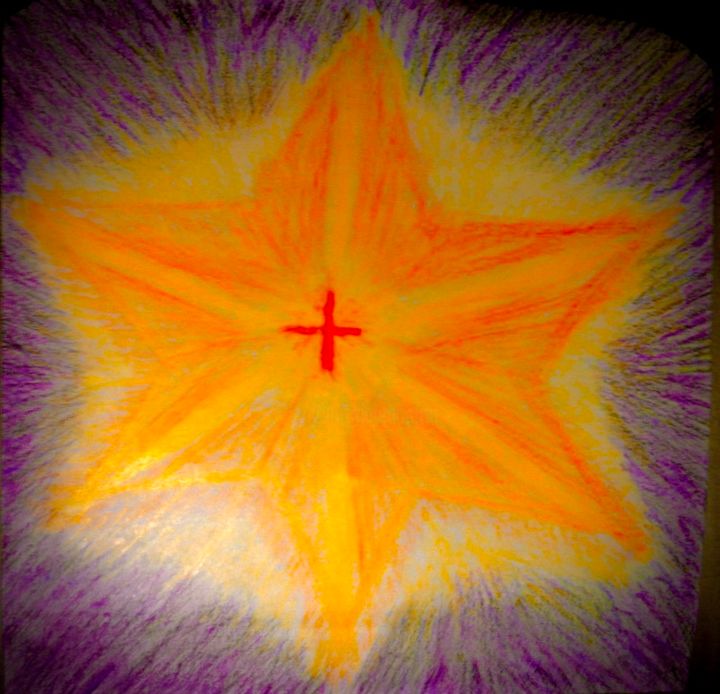 Drawing titled "The Light Within" by Anthony Spitaliere, Original Art, Pencil