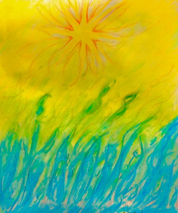 Drawing titled "Light of summer" by Anthony Spitaliere, Original Art,