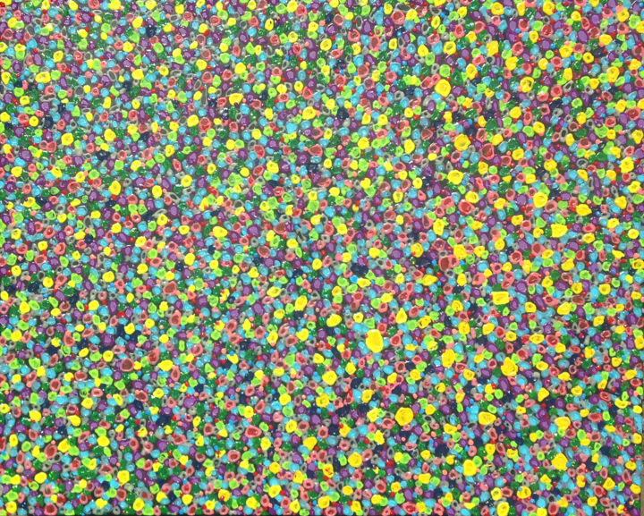 Painting titled "Colorful Abstract A…" by Anthony Saldivar, Original Art, Acrylic