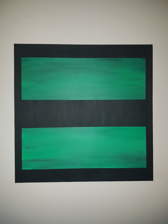 Peinture intitulée "Green" par Antiq, Œuvre d'art originale