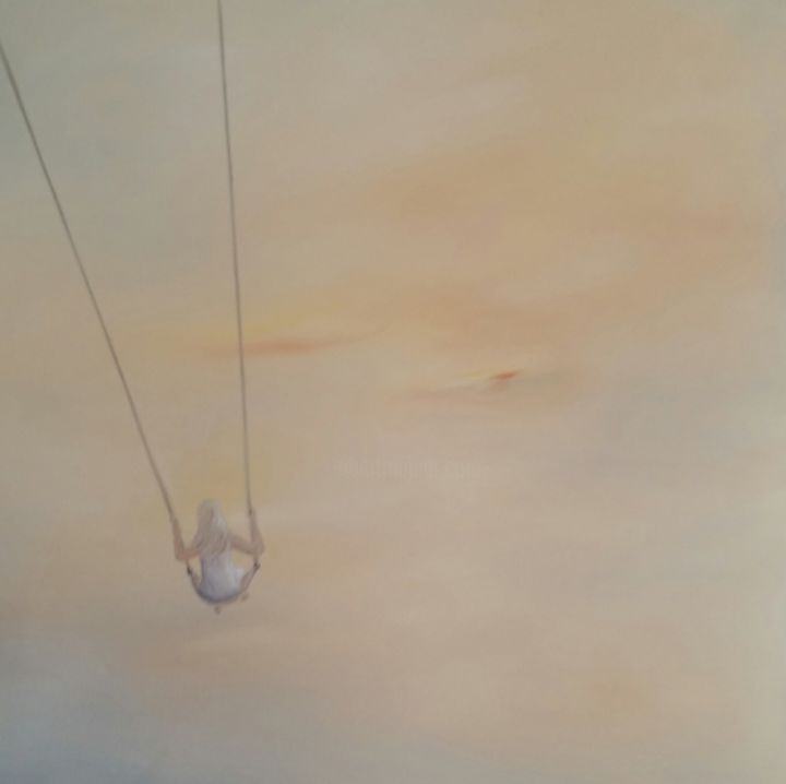 Painting titled "Freiheit" by Antje Horn, Original Art, Oil