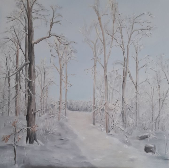 Painting titled "Lichtblick2" by Antje Horn, Original Art, Oil