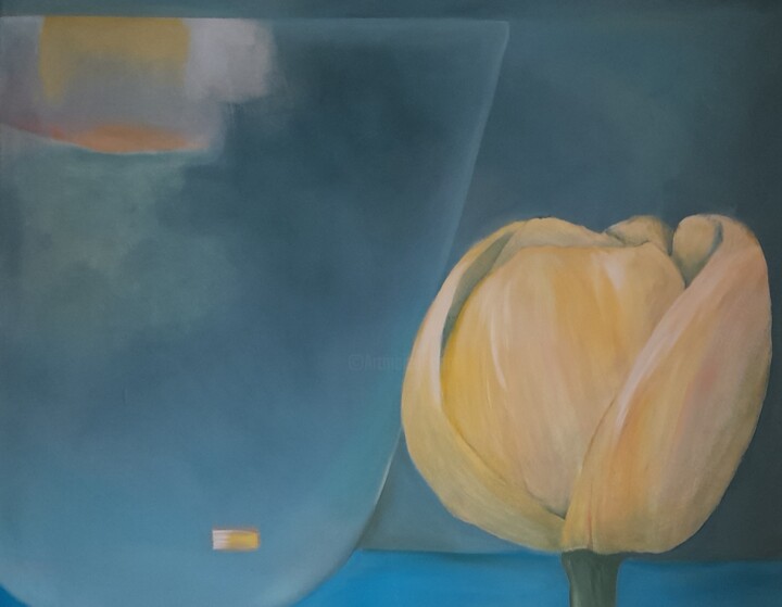 Schilderij getiteld "Frühlingsgefühle" door Antje Horn, Origineel Kunstwerk, Olie