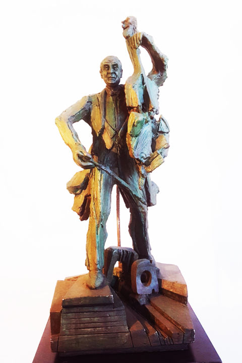 Sculpture titled "Projet: " HOMMAGE…" by Antoine Berbari, Original Artwork, Bronze
