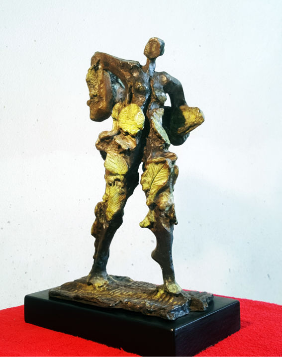 Escultura titulada "" LA DAME AUS RONCE…" por Antoine Berbari, Obra de arte original, Bronce