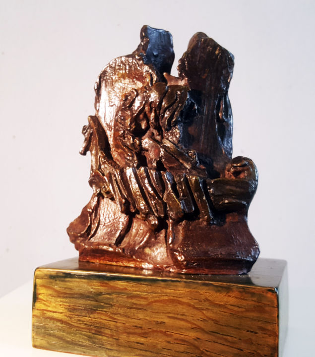 Skulptur mit dem Titel "" PHINIKIA "" von Antoine Berbari, Original-Kunstwerk, Bronze