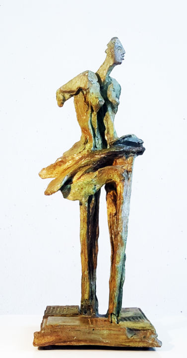 Escultura titulada ""DAMO III"" por Antoine Berbari, Obra de arte original, Bronce
